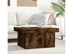 Mesa de centro | Mesa de apoio 80x55x40 cm derivados de madeira carvalho fumado^ Mesa De Centro