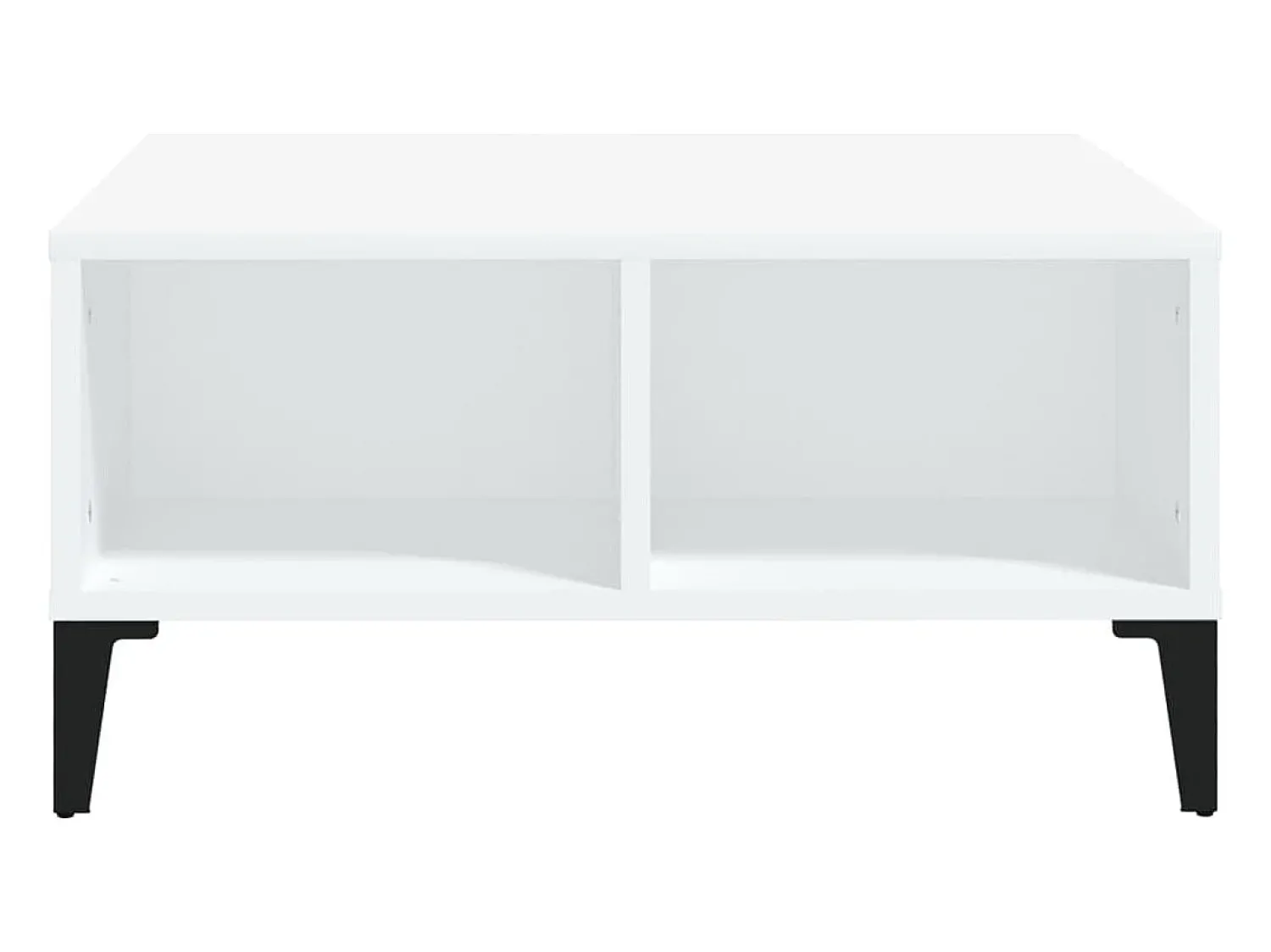 Mesa De Centro* Mesa de centro | Mesa de apoio 60x60x30 cm derivados de madeira Branco