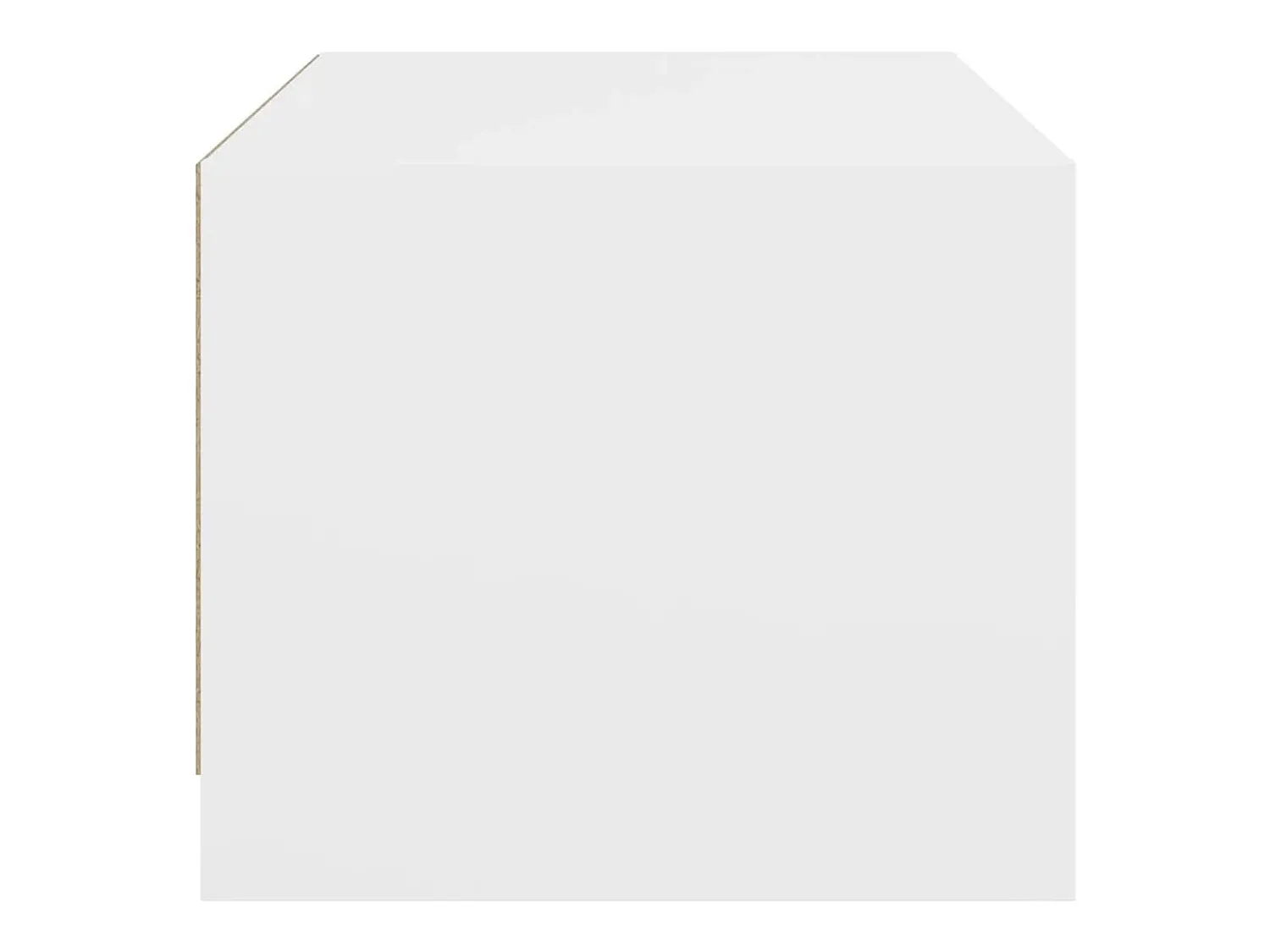 Mesa De Centro* Mesa de centro | Mesa de apoio c/ portas de vidro 68x50x42 cm Branco