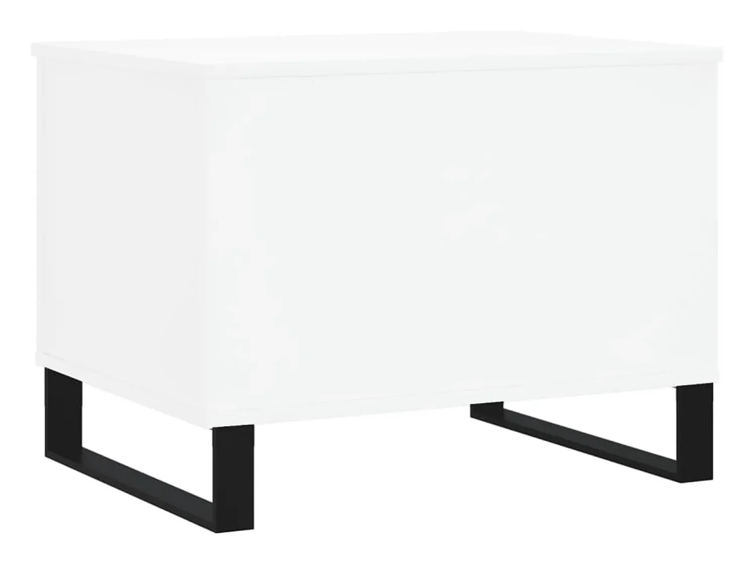 Mesa De Centro| Mesa de centro | Mesa de apoio 60x44.5x45 cm derivados de madeira Branco