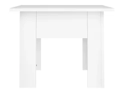 Mesa De Centro* Mesa de centro | Mesa de apoio 55x55x42cm derivados de madeira Branco