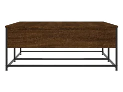 Sale Mesa de centro | Mesa de apoio 100x99x40 cm derivados madeira carvalho Castanho
