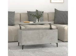 Mesa De Centro| Mesa de centro | Mesa de apoio 90x44.5x45 derivados de madeira cimento Cinzento
