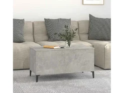 Mesa De Centro| Mesa de centro | Mesa de apoio 90x44.5x45 derivados de madeira cimento Cinzento