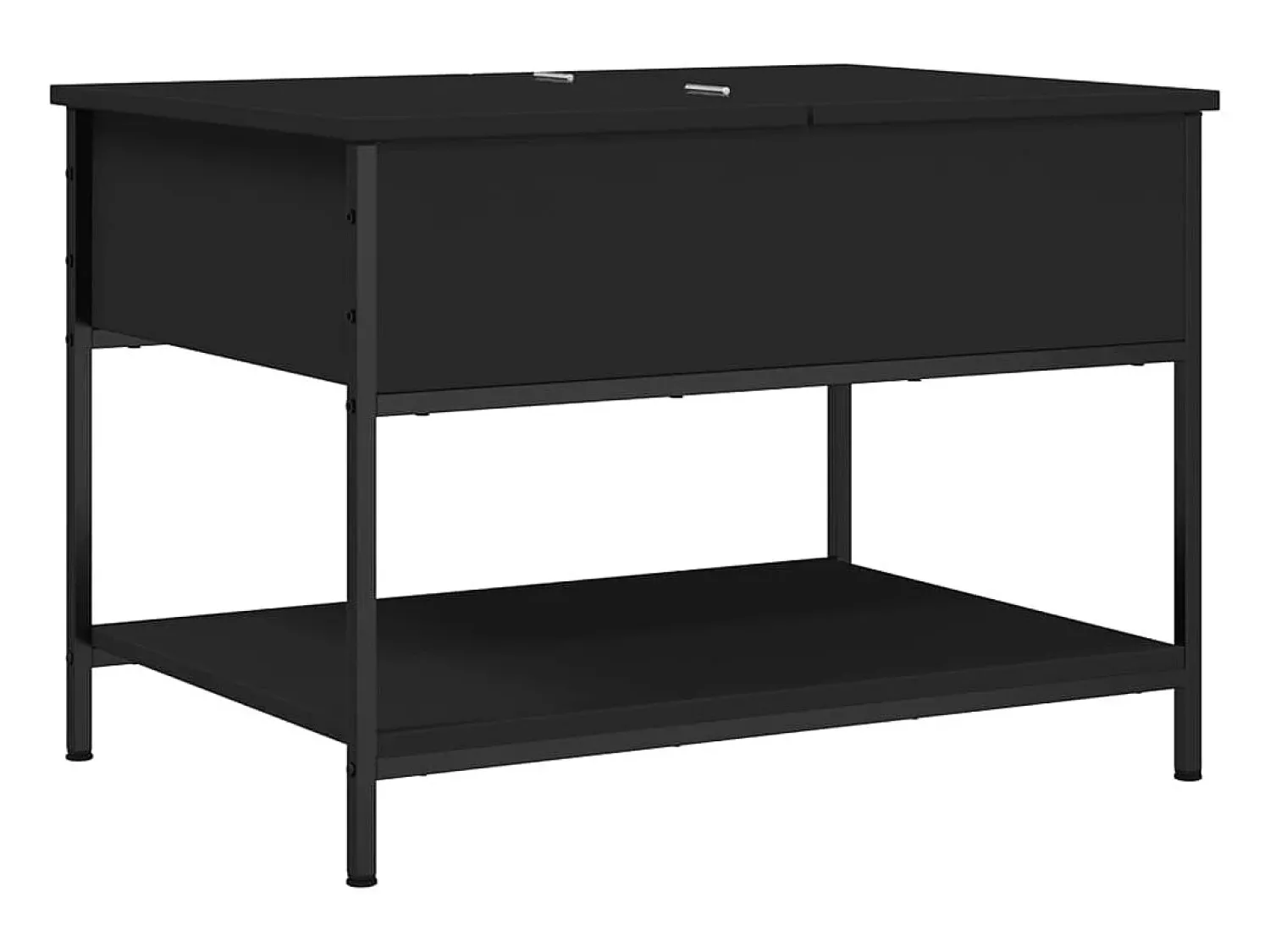Mesa De Centro* Mesa de centro | Mesa de apoio 70x50x50 cm derivados de madeira/metal Preto