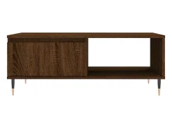 Mesa De Centro* Mesa de centro | Mesa de apoio 90x60x35 cm derivados madeira carvalho Castanho