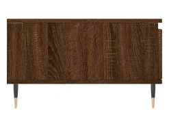 Mesa De Centro* Mesa de centro | Mesa de apoio 90x60x35 cm derivados madeira carvalho Castanho