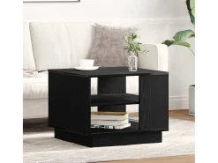 Mesa De Centro| Mesa de centro | Mesa de apoio Carvalho 55x55x42 cm Preto