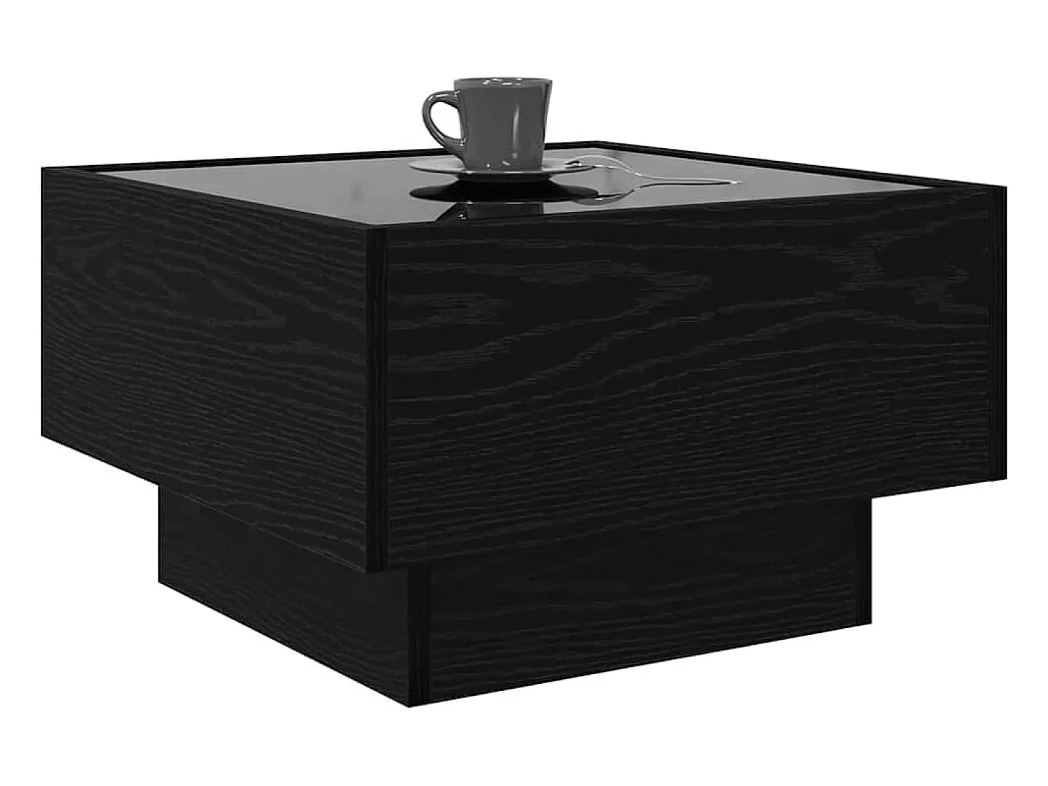 Discount Mesa de centro | Mesa de apoio Carvalho 50x50x30 cm Preto