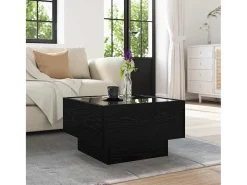 Discount Mesa de centro | Mesa de apoio Carvalho 50x50x30 cm Preto