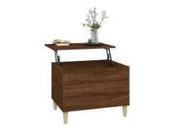Mesa de centro | Mesa de apoio 60x44.5x45 cm derivados madeira carvalho^ Mesa De Centro