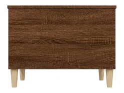 Mesa de centro | Mesa de apoio 60x44.5x45 cm derivados madeira carvalho^ Mesa De Centro