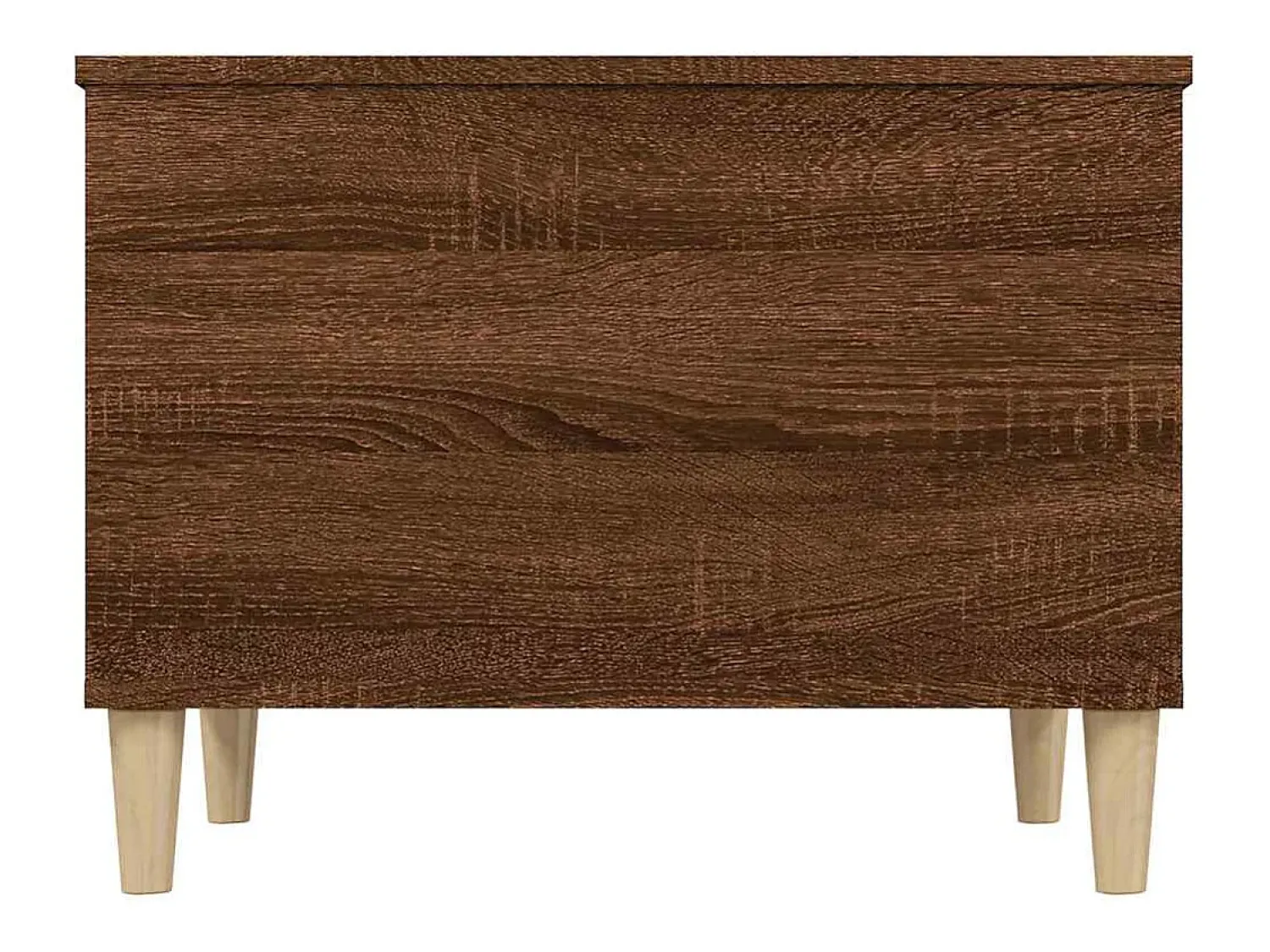 Mesa de centro | Mesa de apoio 60x44.5x45 cm derivados madeira carvalho^ Mesa De Centro