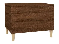 Mesa de centro | Mesa de apoio 60x44.5x45 cm derivados madeira carvalho^ Mesa De Centro