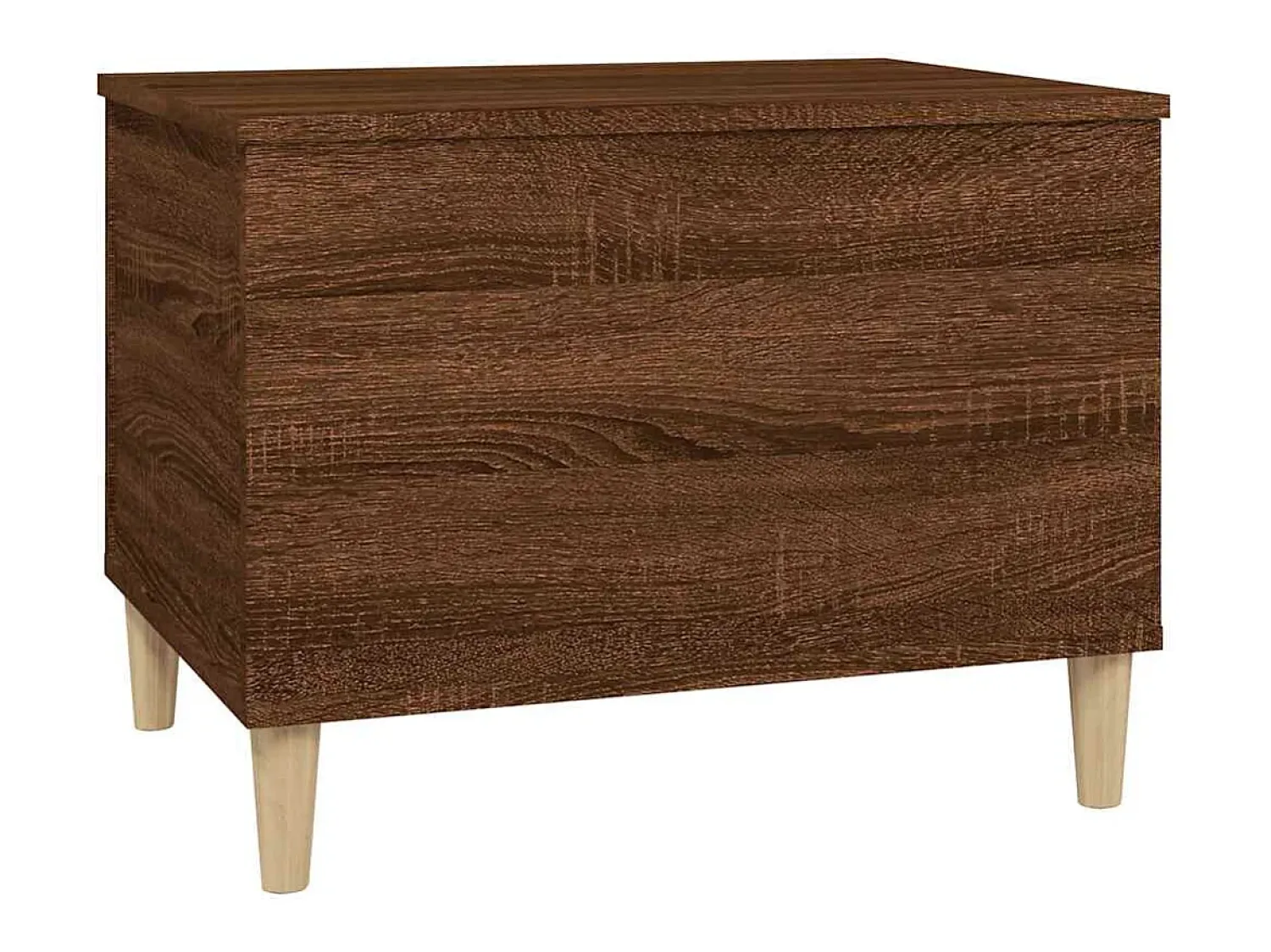 Mesa de centro | Mesa de apoio 60x44.5x45 cm derivados madeira carvalho^ Mesa De Centro