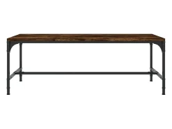Sale Mesa de centro | Mesa de apoio 100x50x35 cm derivados madeira carvalho fumado Castanho