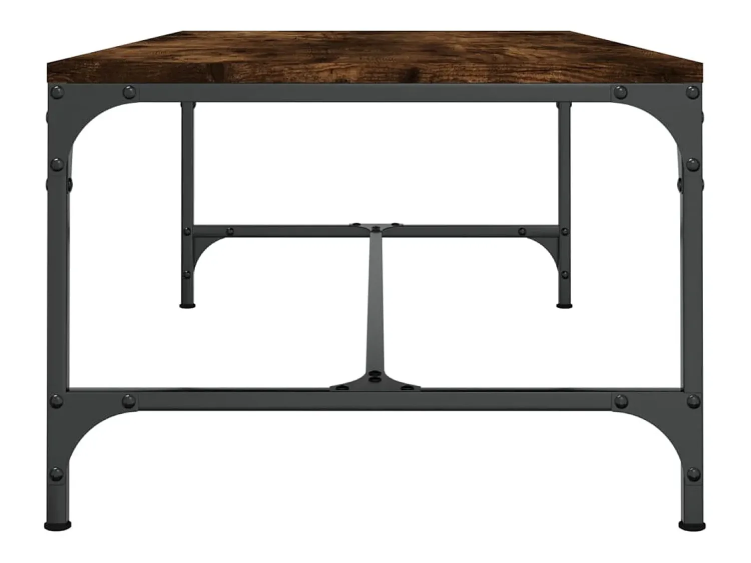 Sale Mesa de centro | Mesa de apoio 100x50x35 cm derivados madeira carvalho fumado Castanho