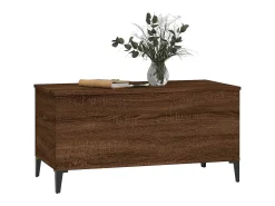 Mesa De Centro* Mesa de centro | Mesa de apoio 90x44.5x45 cm derivados madeira carvalho Castanho