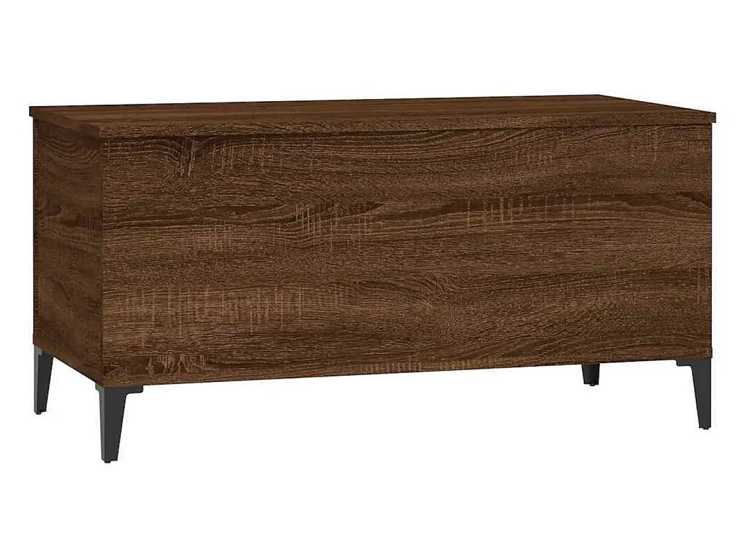 Mesa De Centro* Mesa de centro | Mesa de apoio 90x44.5x45 cm derivados madeira carvalho Castanho