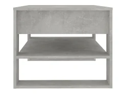 Outlet Mesa de centro | Mesa de apoio 102x55x45 cm madeira processada cinza cimento Cinzento