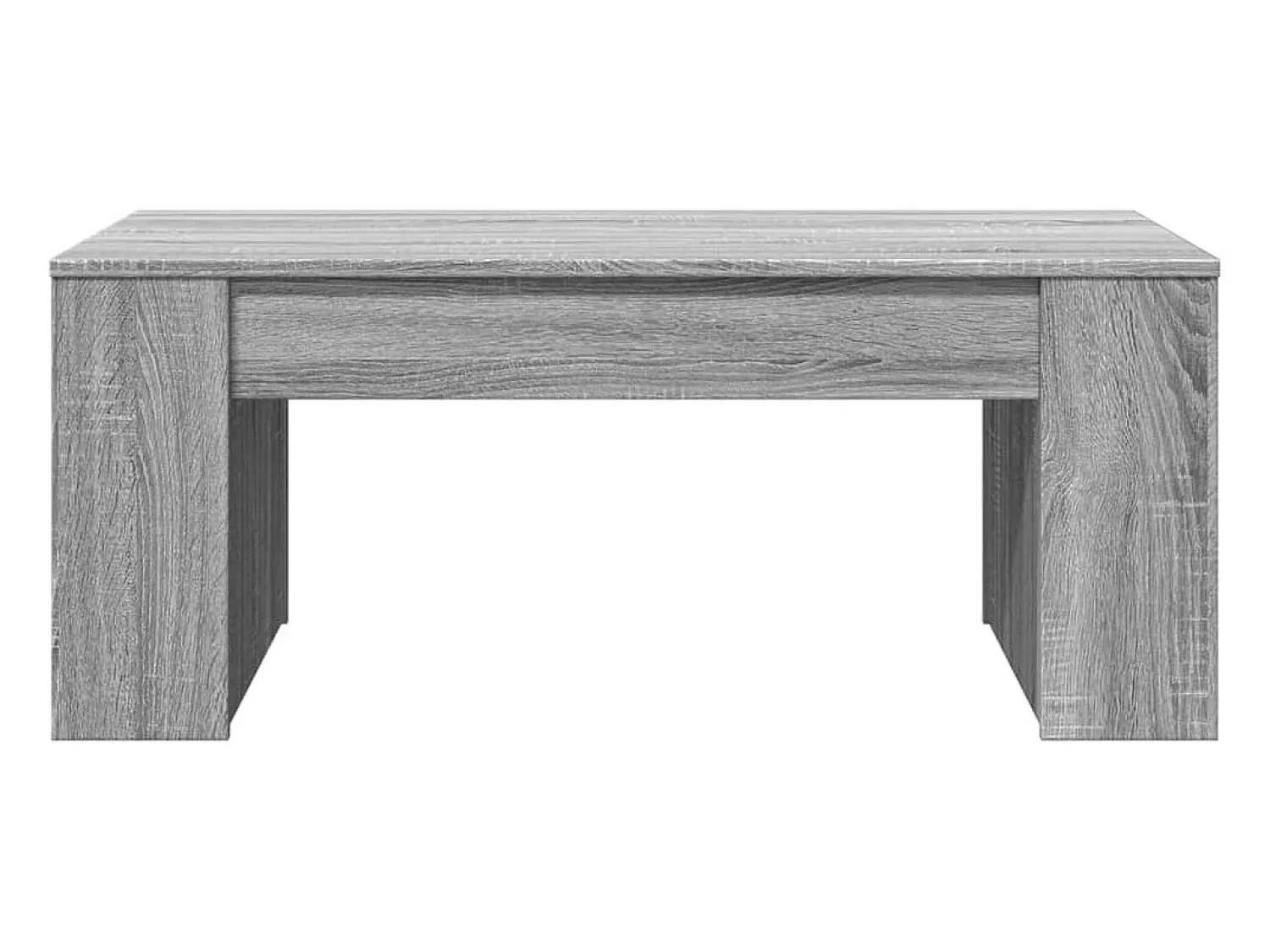 Mesa de centro | Mesa de apoio 102x55x42 cm madeira processada sonoma^ Mesa De Centro