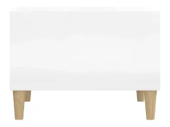 Mesa De Centro* Mesa de centro | Mesa de apoio 60x50x36.5 cm derivados madeira brilhante Branco