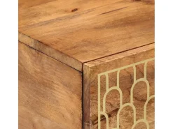 Hot Mesa de centro | Mesa de apoio | Mesa de café 80x50x40 cm madeira de mangueira maciça Castanho