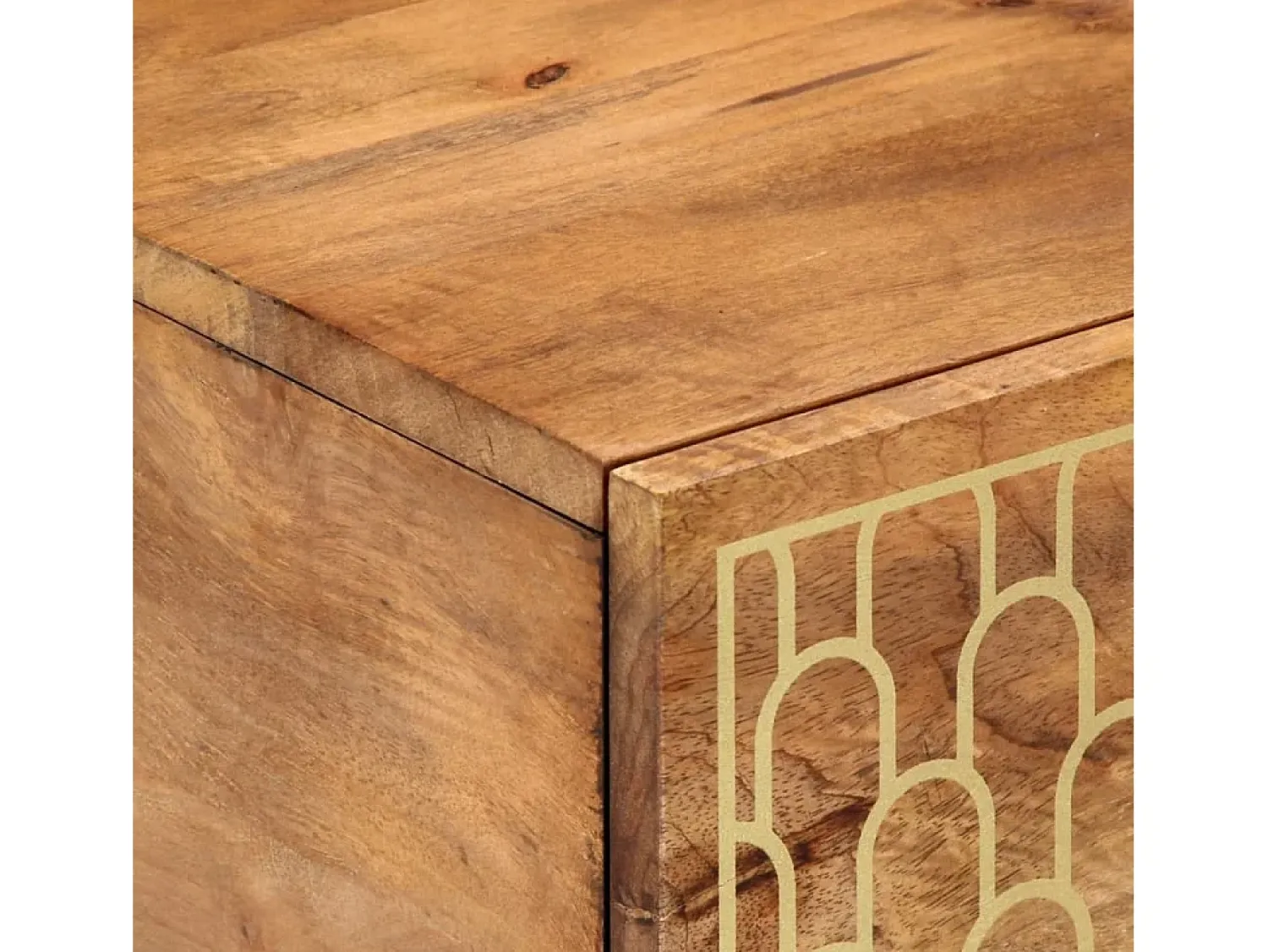 Hot Mesa de centro | Mesa de apoio | Mesa de café 80x50x40 cm madeira de mangueira maciça Castanho