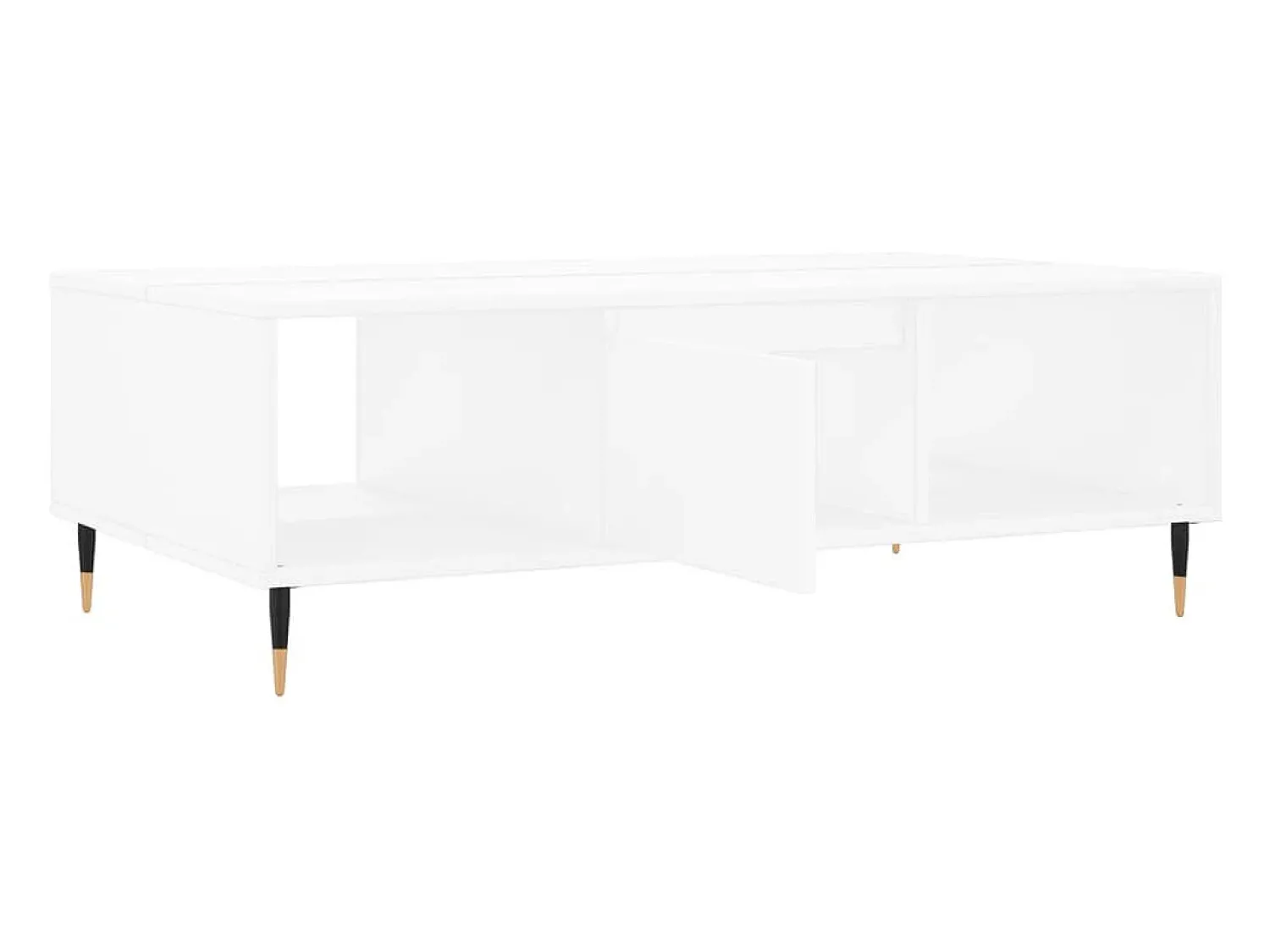 Mesa de centro | Mesa de apoio 104x60x35 cm derivados de madeira^ Mesa De Centro