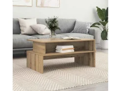 Mesa De Centro* Mesa de centro | Mesa de apoio carvalho artisiano 90x55x42.5 cm Castanho