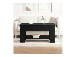 Mesa De Centro* Mesa de centro | Mesa de apoio Carvalho 101x49x52 cm Preto