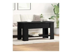 Mesa De Centro* Mesa de centro | Mesa de apoio Carvalho 101x49x52 cm Preto