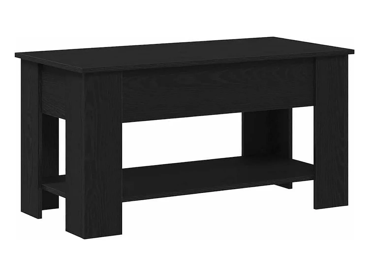Mesa De Centro* Mesa de centro | Mesa de apoio Carvalho 101x49x52 cm Preto