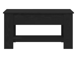 Mesa De Centro* Mesa de centro | Mesa de apoio Carvalho 101x49x52 cm Preto