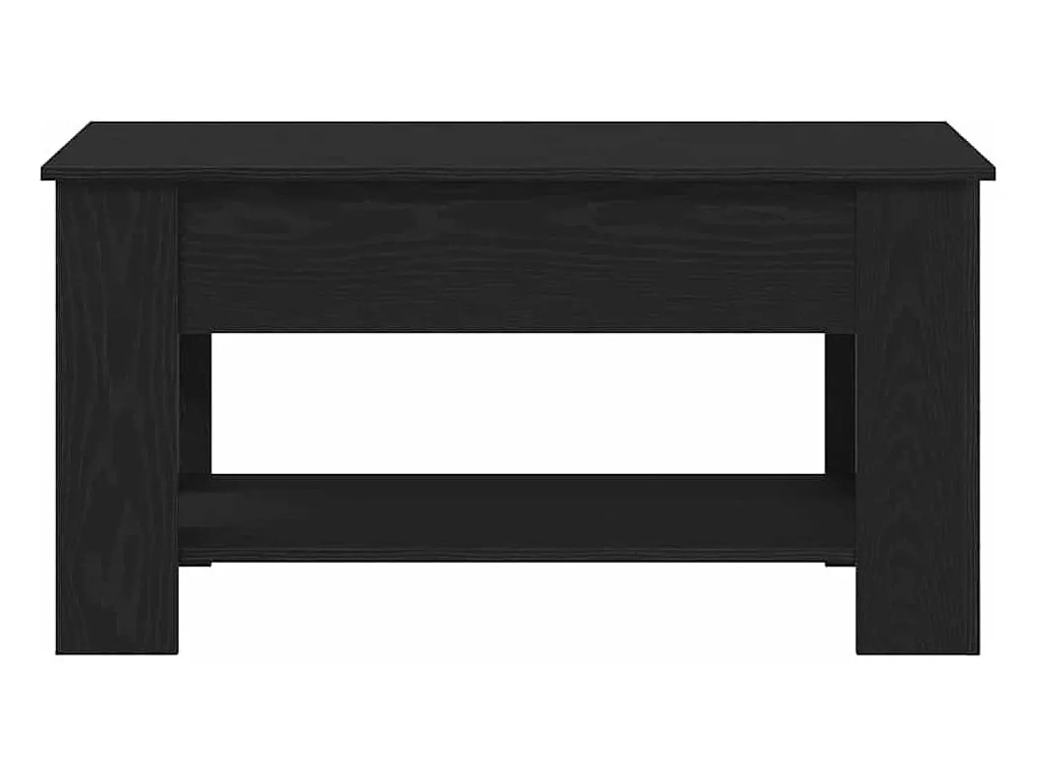 Mesa De Centro* Mesa de centro | Mesa de apoio Carvalho 101x49x52 cm Preto