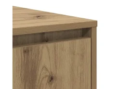Clearance Mesa de centro | Mesa de apoio com gaveta carvalho artisiano 80x80x31 cm Castanho