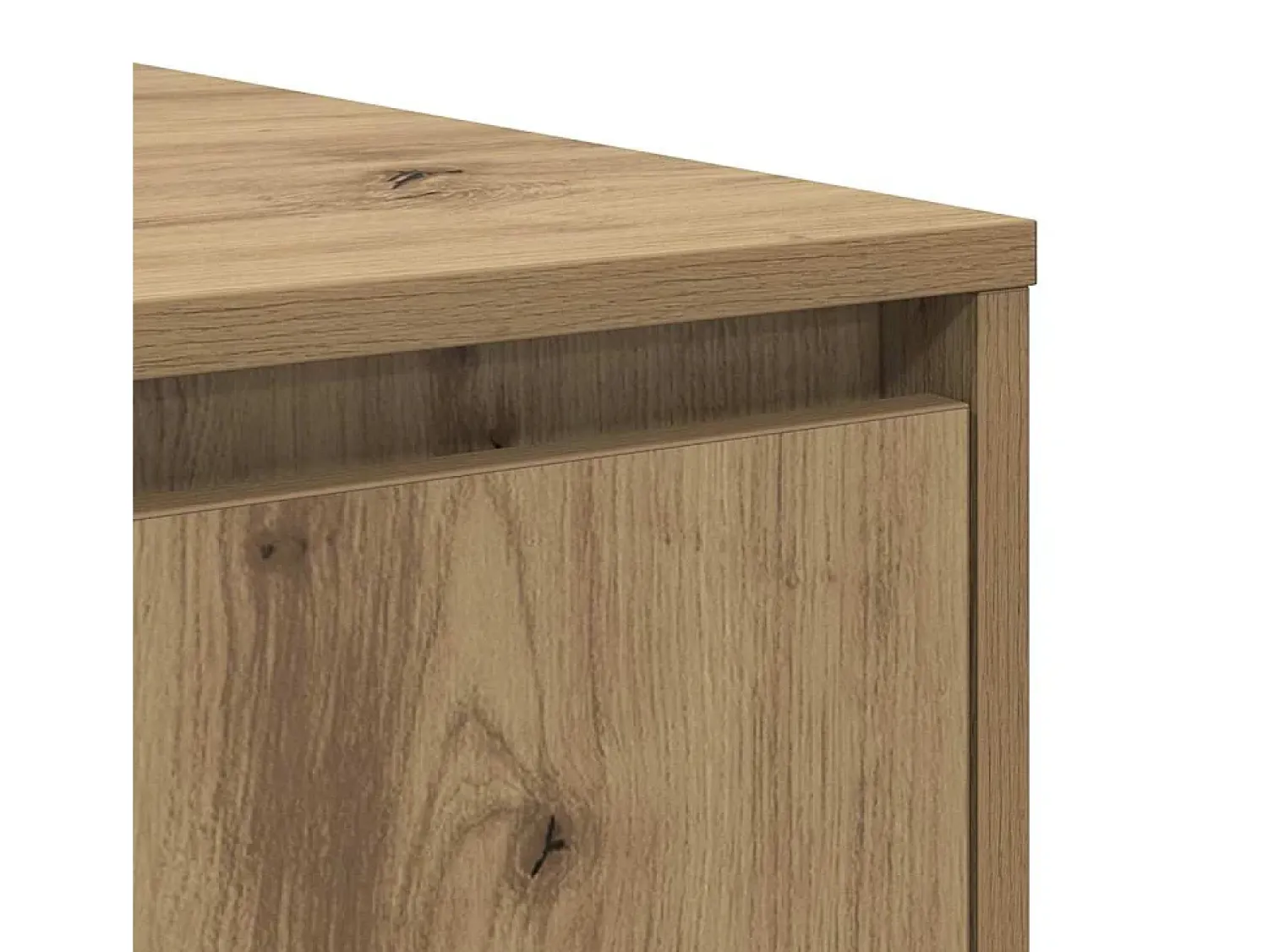 Clearance Mesa de centro | Mesa de apoio com gaveta carvalho artisiano 80x80x31 cm Castanho