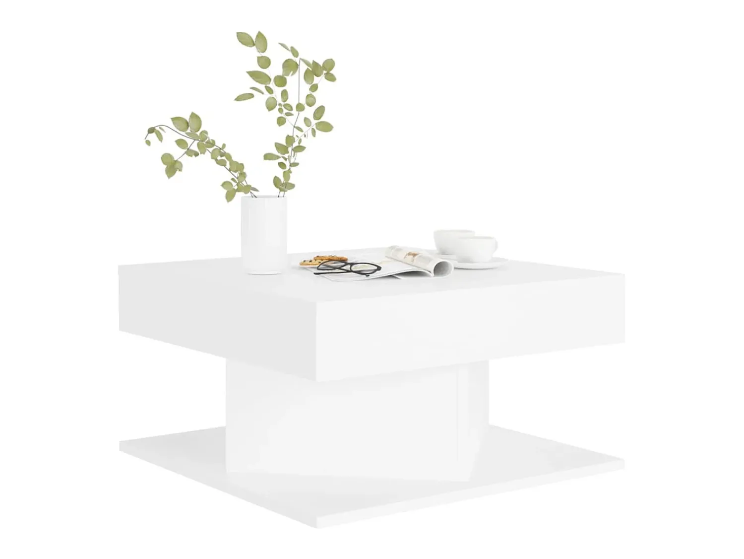 Mesa de centro | Mesa de apoio 57x57x30 cm derivados de madeira^ Mesa De Centro