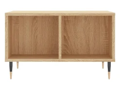 Mesa De Centro* Mesa de centro | Mesa de apoio 60x50x36.5 cm derivados madeira carvalho sonoma Castanho