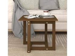 Discount Mesa de centro | Mesa de apoio 50x50x45 cm pinho maciço mel Castanho