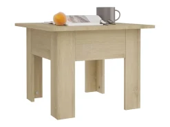 Outlet Mesa de centro | Mesa de apoio 55x55x42 cm aglomerado cor carvalho sonoma Castanho