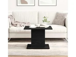 Mesa De Centro| Mesa de centro | Mesa de apoio Carvalho 55.5x55.5x40 cm Preto