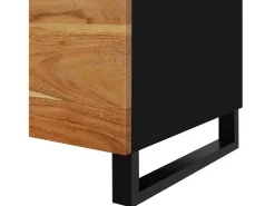 Mesa De Centro* Mesa de centro | Mesa de apoio | Mesa de café 80x50x40 madeira de acácia maciça/deriv. madeira Castanho