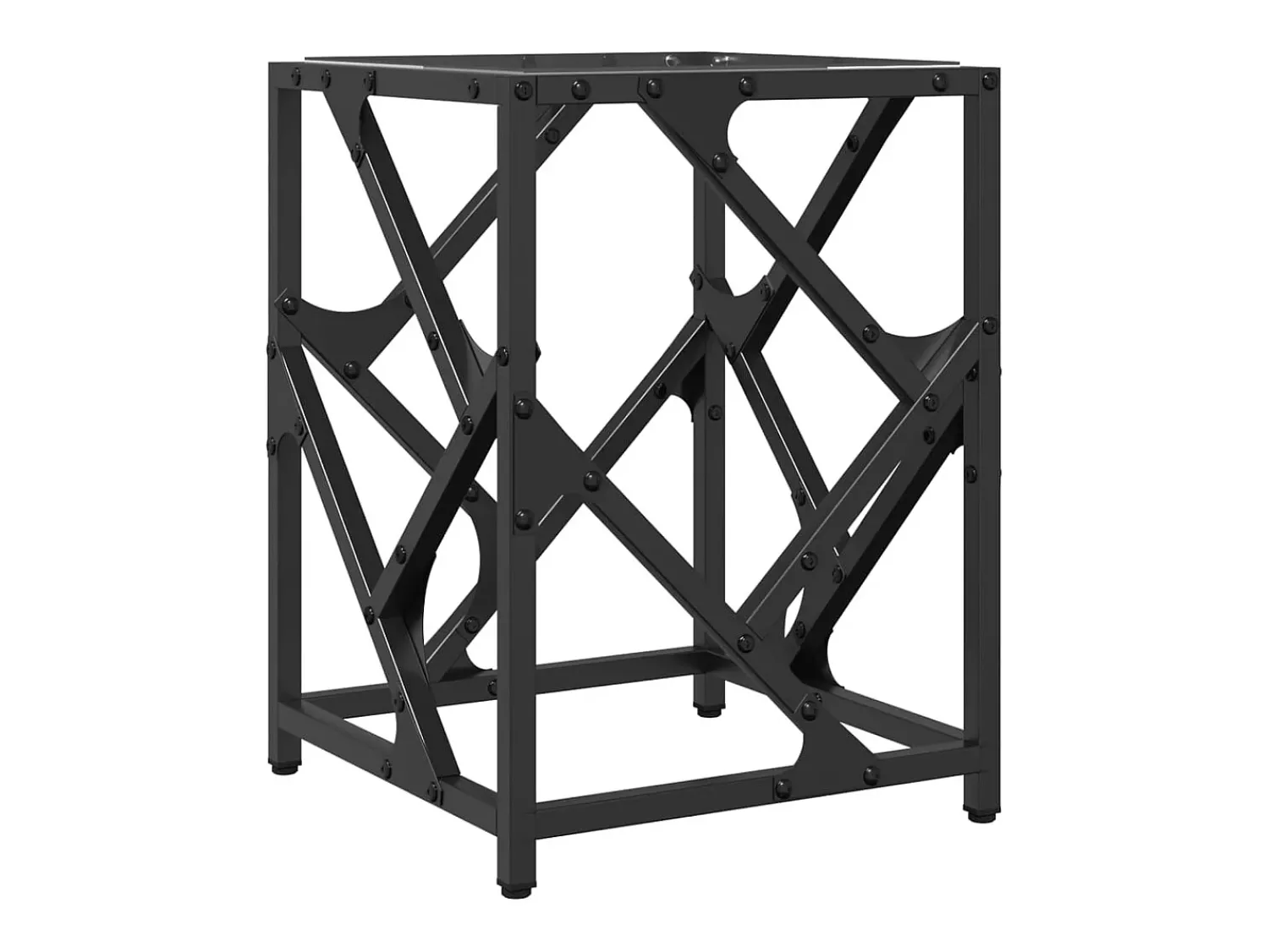 Mesa De Centro| Mesa de centro | Mesa de apoio c/ topo em vidro 30x30x41 cm aço Transparente