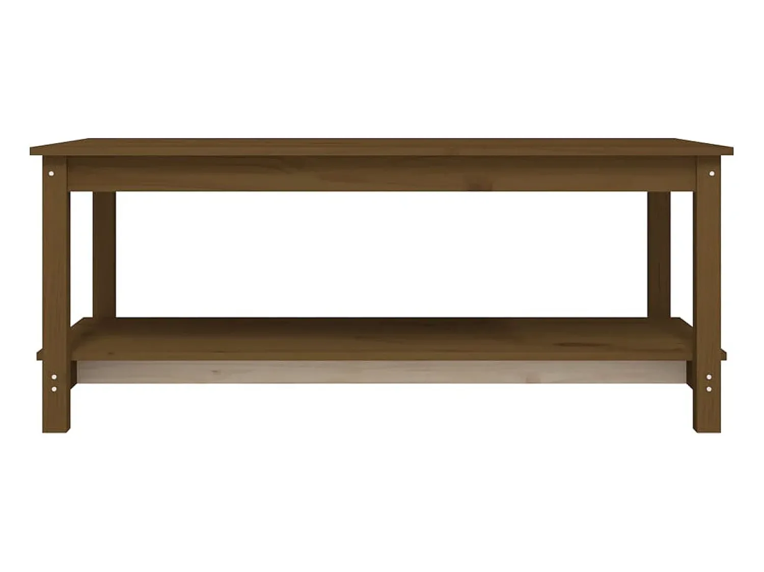 Mesa De Centro| Mesa de centro | Mesa de apoio 110x55x45 cm pinho maciço mel Castanho
