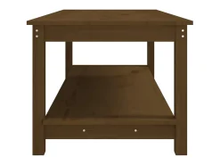 Mesa De Centro| Mesa de centro | Mesa de apoio 110x55x45 cm pinho maciço mel Castanho