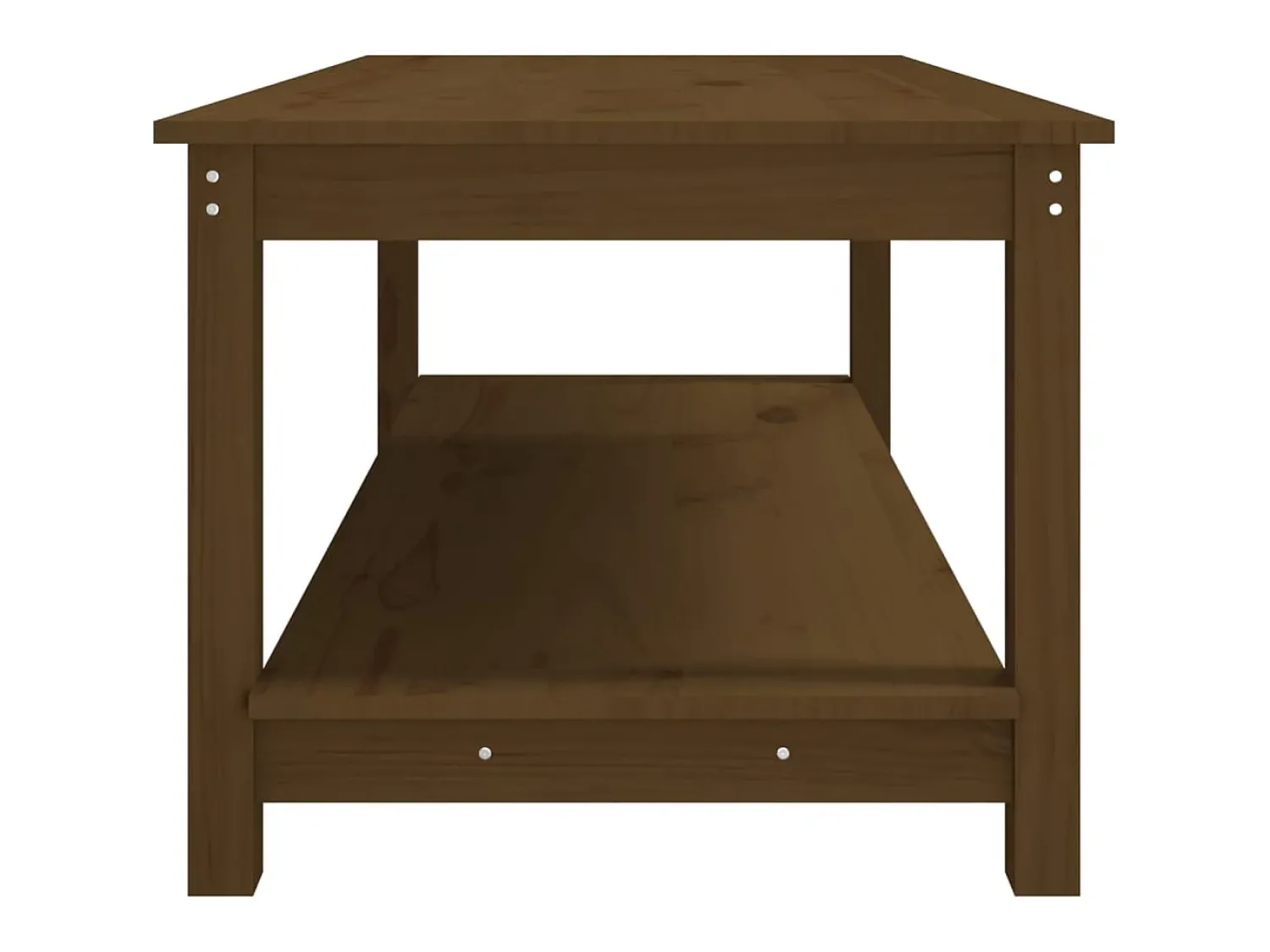 Mesa De Centro| Mesa de centro | Mesa de apoio 110x55x45 cm pinho maciço mel Castanho