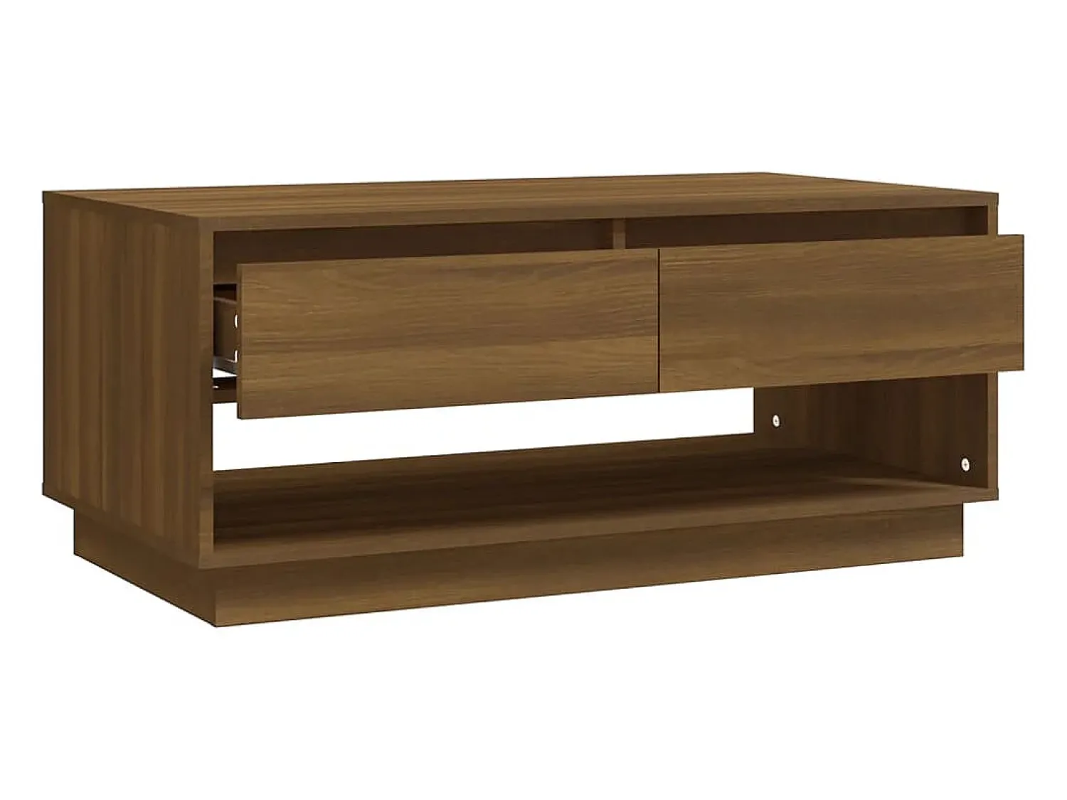 Mesa de centro | Mesa de apoio 102.5x55x44 cm derivados madeira carvalho^ Mesa De Centro