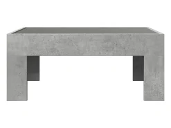 Mesa de centro | Mesa de apoio luzes LED Infinity 70x50x30 cm cimento^ Mesa De Centro