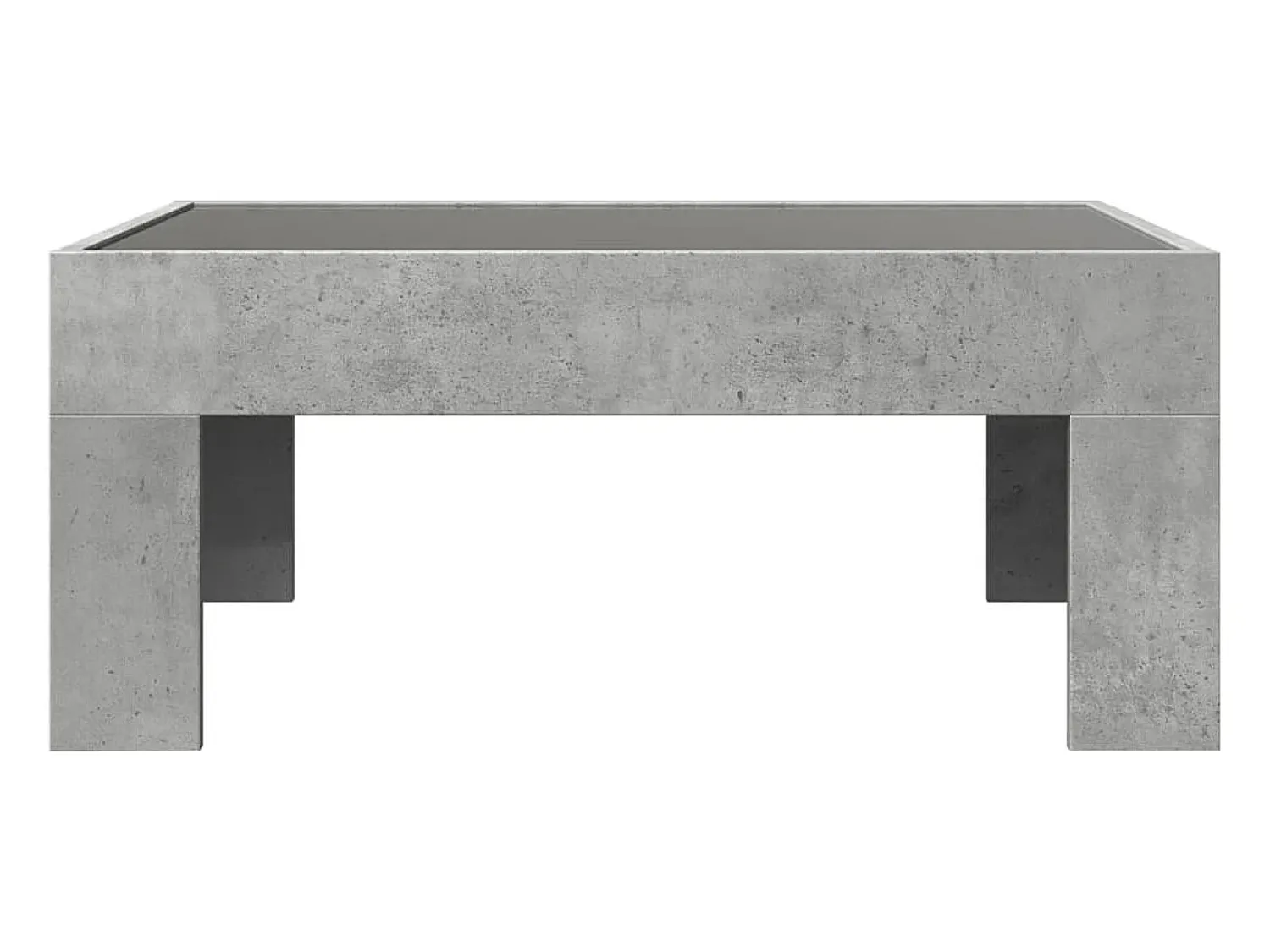 Mesa de centro | Mesa de apoio luzes LED Infinity 70x50x30 cm cimento^ Mesa De Centro